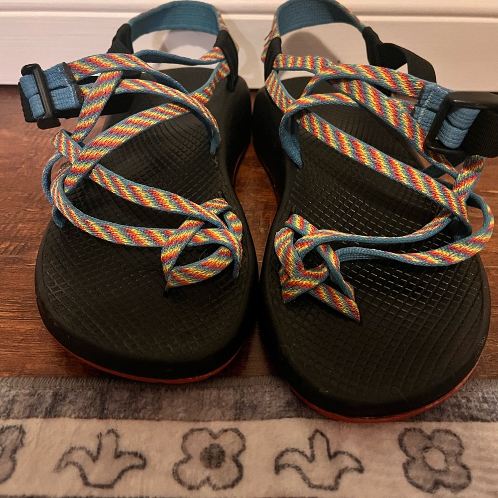 Women’s rainbow chacos